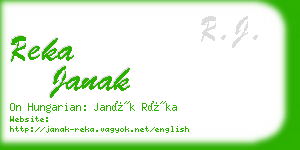 reka janak business card